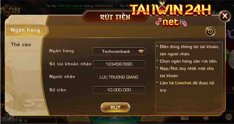 mẹo rút tiền nhanh chóng trong techcombank