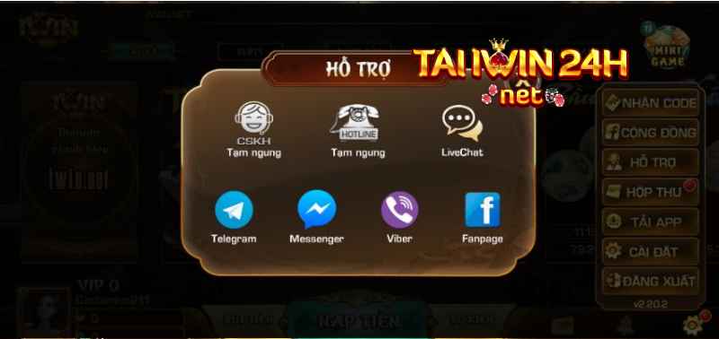 gọi điện tư vấn hotline iWin